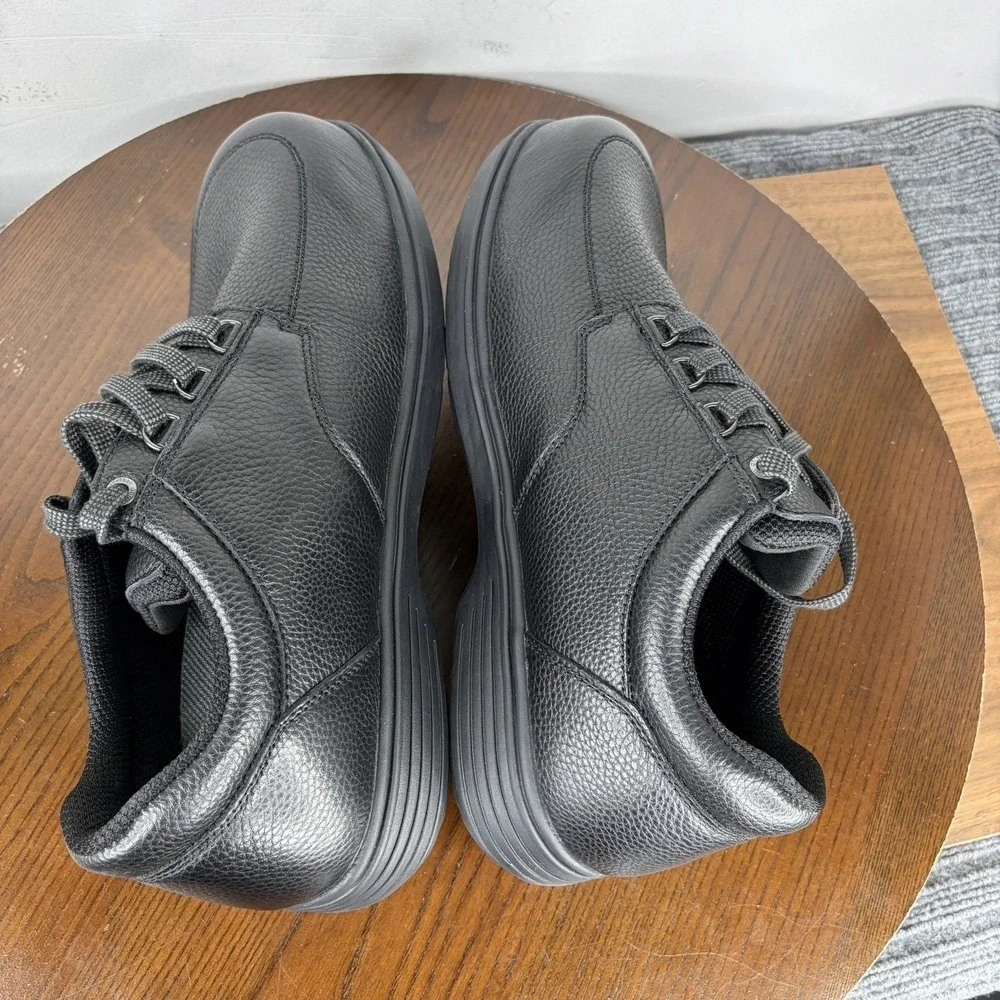 Orthofeet 410 Avery Island Shoes Mens 11.5 XX Wide Black Leather Oxford Diabetic